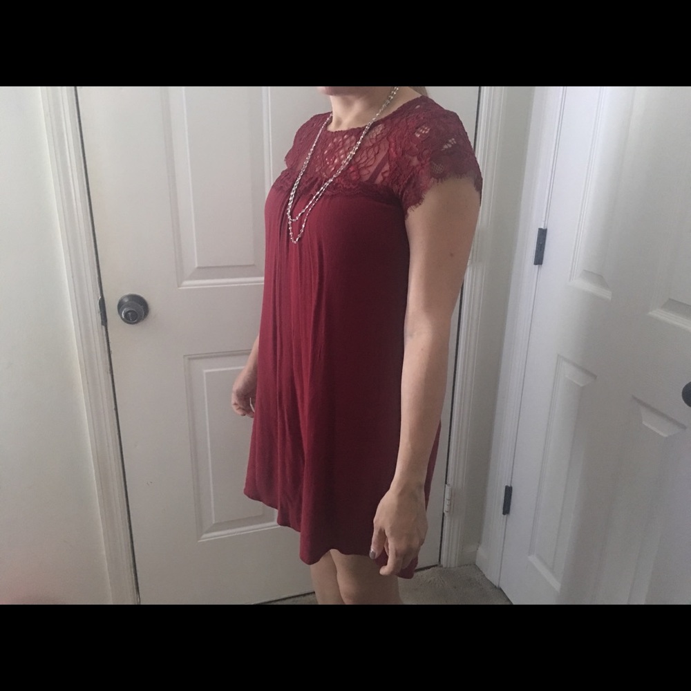 Wine Color Dress